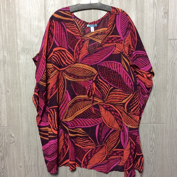 Old Navy Tops - Beautiful Pink and Orange Blouse - X-Large